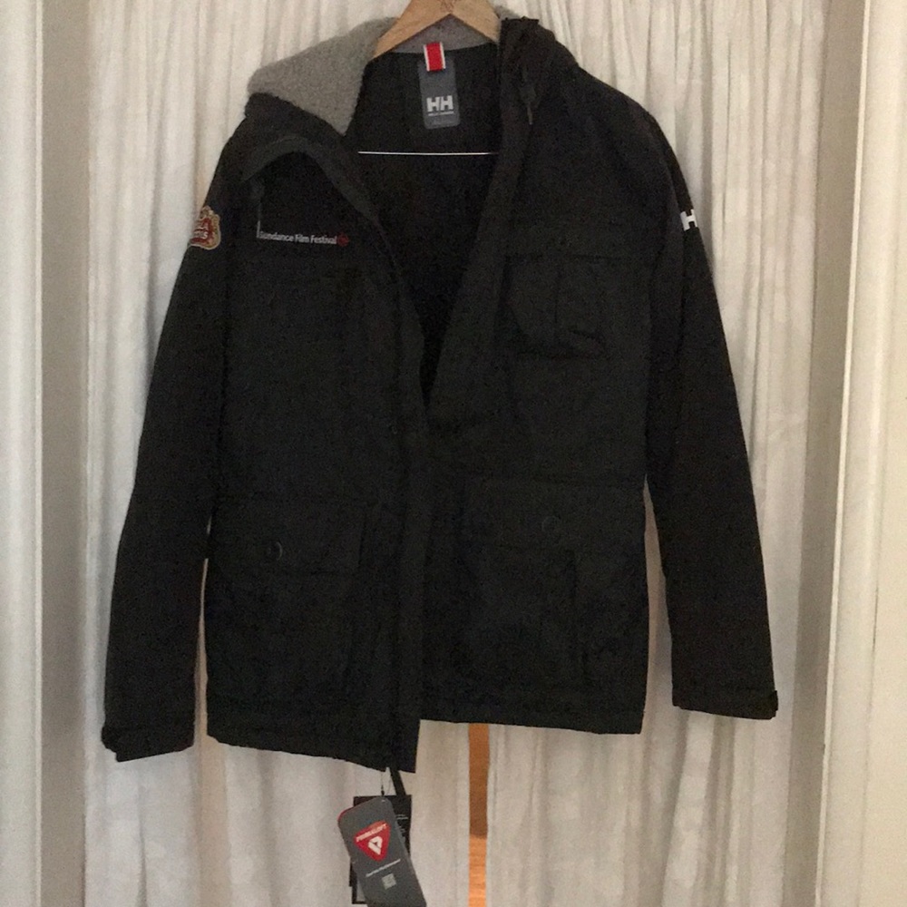 Utility jacket lined with permaloft insulation